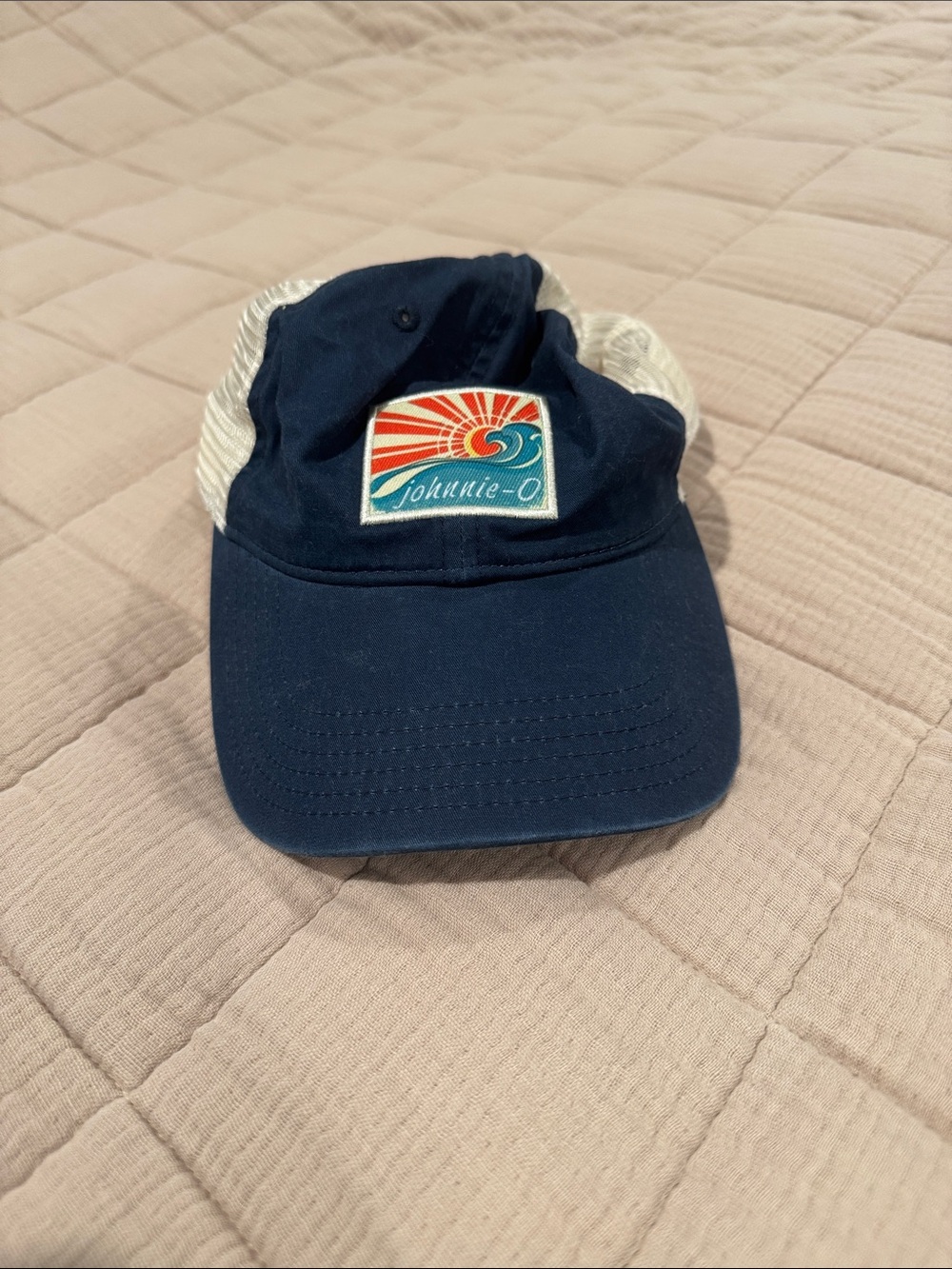 johnnie-O Navy Cap with Sunrise Patch